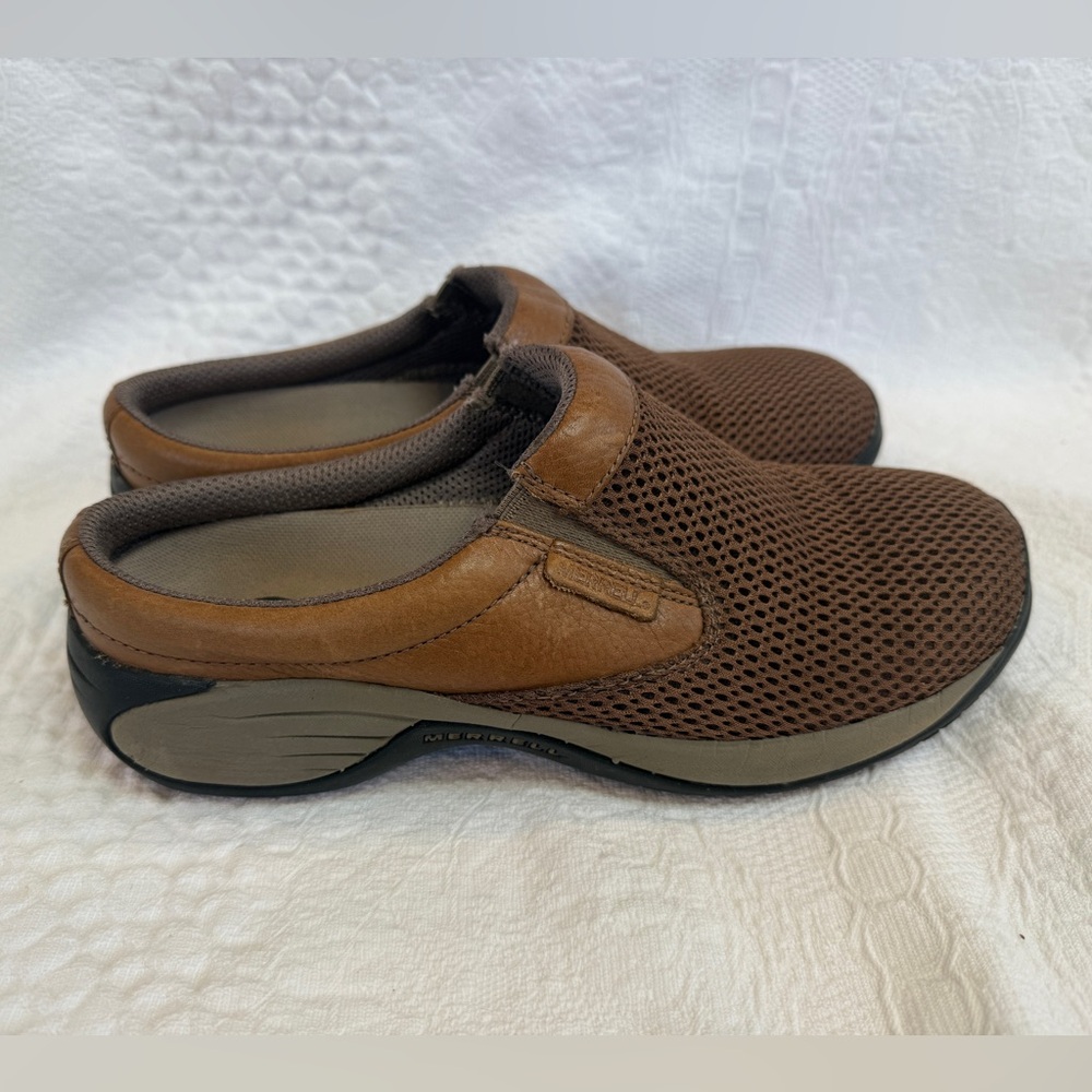 Merrell Men's Encore Bypass 2 Moccasin Mule Slip On Loafer Size 7.5 Dark Earth